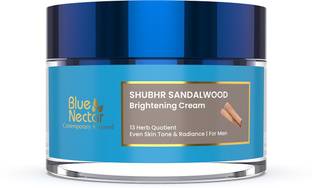 Blue Nectar Ayurvedic Face Cream for Men Skin Glow, Brightening Sandalwood Men Face Cream