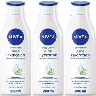 NIVEA ALOE HYDRATION BODY LOTION 200 ML ( PACK OF 3 )