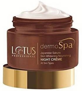 Lotus Herbals Professional Dermo Spa Japanese Sakura Skin Whitening and Nourishing Night Creme