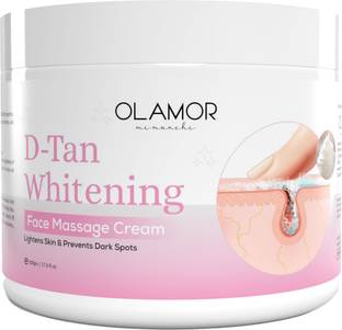 OLAMOR D-TAN Whitening Face Massage Cream – Removes Tan, Brightens Skin