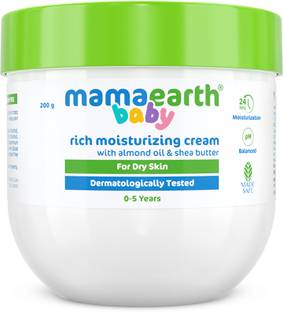 Mamaearth Baby Rich Moisturizing Cream with Almond Oil & Shea Butter For Dry Skin