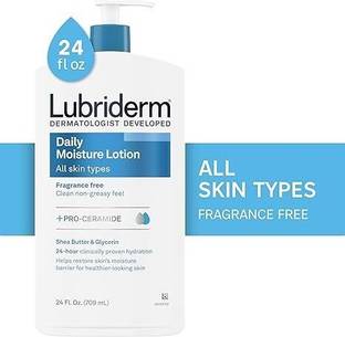 Lubriderm Daily Moisture Lotion: Fragrance-Free, Pro-Ceramide, Shea Butter & Glycerin