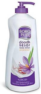 BOROPLUS Doodh Kesar Body Lotion 24H moisturisation|100% Ayurvedic|Glowing Skin (400 ml)