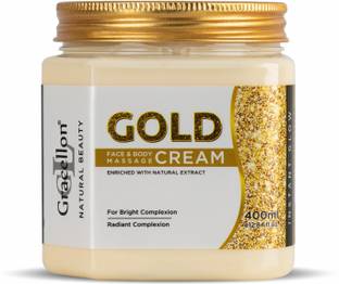 Gracellon Gold Face & Body Massage Cream | Balances Skin Moisture | Boosts Collagen