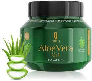 JIDEN Natural Aloe Vera Gel for Men/Women,Skin/Hair Moisturizing Vitamin E,,Neem