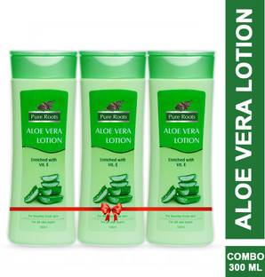 Pure Roots Aloe Vera Lotion - Pack of 3 ( 100ml * 3 )