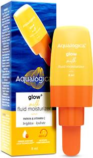 Aqualogica Glow+ Milk Fluid Moisturizer | Lightweight Milk-Like Texture | Brightens Skin