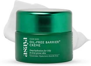 ASAYA Oil Free Barrier+ Crème for Acne with Ceramides, Hyaluronic Acid & Cica, 50g