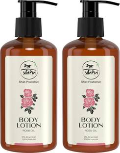 shat pratishat Combo of ShatPratishat All Natural Body Lotion with Rose and Vetiver Oil