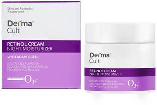 O3+ Derma Cult Retinol Night Cream Moisturizer For Reduce Wrinkles & Glow