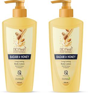 Biofresh Pure Herbal Badam & Honey Long Lasting Body Lotion with Oat Extract