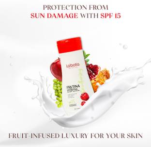 LABOLIA BEAUTE Frutina Hydrating Body Lotion - Smooth, Glowing Skin, SPF 15