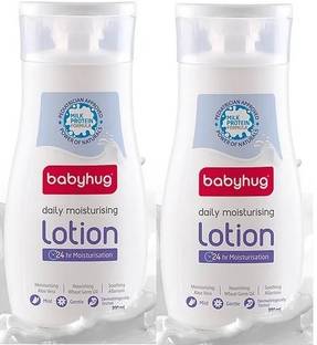 babyhug Milk Protein Formula Daily Moisturising Baby Lotion - 200ml (Pack of 2)