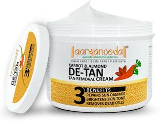 Aaryanveda De-Tan Massage Cream | Tan Removal Cream for Glowing, Radiant, Even-Toned Skin