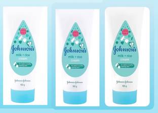 JOHNSON'S Milk and Rice Cream 100+100+100 ( pack of 3)