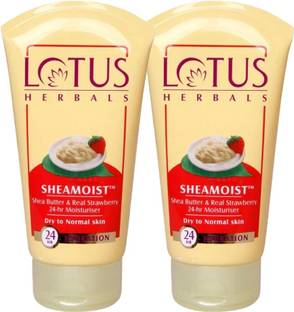 LOTUS HERBALS Sheamoist Shea Butter and Real Strawberry 24 Hr Moisture