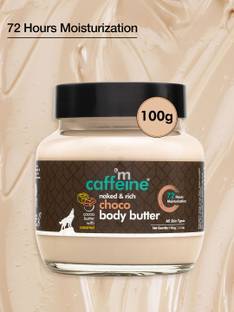 mCaffeine Choco & Shea Body Butter Lotion, 72Hrs Moisturisation, Reduces Stretch Mark