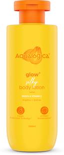 Aqualogica Glow+ Silky Body Lotion for 24hr Moisturization with Papaya & Vitamin C