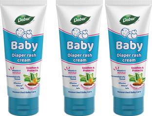 Dabur Baby Diaper Rash Cream|With goodness of natural actives-Aloe vera & Almond Oil