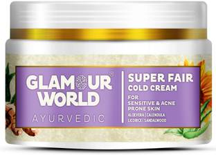 Glamour World Ayurvedic Super Fair Cold Cream, Sensitive Skin 50gm