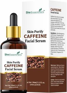 She Essentials Caffeine Coffee Hydrating Face Serum For Glowing Skin, Pigmentation, Spots Clear