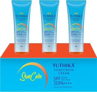 Yuthika Sunscreen For Women SPF 50 ,18g High Protection Non-Greasy Formula Suns cream