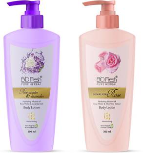 Biofresh Pure Herbal Rose & Rice Water & Lavender Body Lotion/Rose Lotion/ Winter Lotion