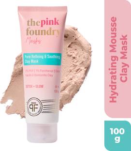 The Pink Foundry Pore Refining & Soothing Clay Mask with Cica|Gently Exfoliates & Glows Skin