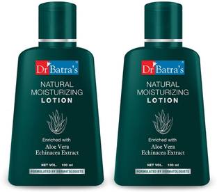 Dr Batra's Natural Moisturising Lotion - 100 ml (Pack of 2 Men and Women)