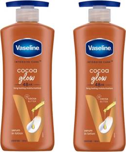 Vaseline Intensive care Cocoa Glow lotion 400 ml (pack Of 2)