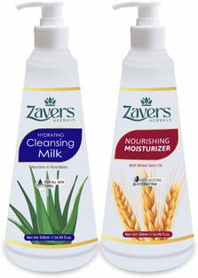 Zavers Cleansing Milk (500 ML) + Skin Moisturizer
