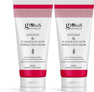 Globus Naturals Glycolic & 1% Salicylic Acid Herbal Anti Acne Face Cream