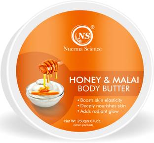 Nuerma Science Honey Malai Body Butter with Vitamin E Oil for Intense Moisturization