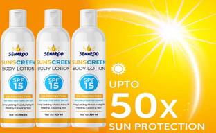 SENAROO Sun Control bodylotion Daily Moisturiser - SPF 15-pack of 3