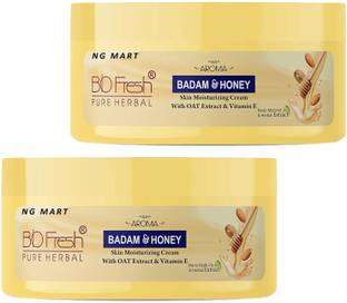 NG MART BioFresh Herbal Badam & Honey Body Cream PACK OF - 2