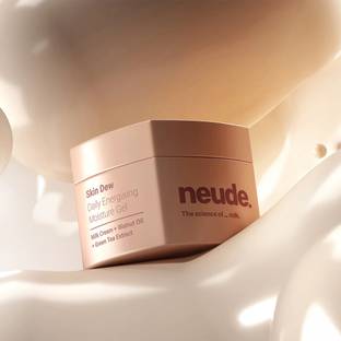 Neude Skin Dew Daily Gel Face Moisturizer with Milk Cream, Green Tea, Niacinamide
