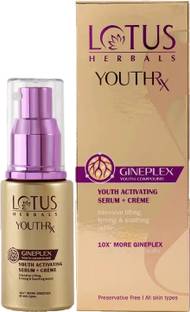 LOTUS HERBALS YouthRx Anti Ageing Activating Face Serum + Cream