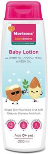Morisons Baby Dreams Nourishing Baby Lotion – Almond, Coconut & Neem | 0+ Months |