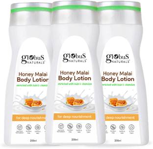 Globus Naturals Honey Malai Body lotion, Enriched with Tulsi and Chandan, For Deep Nourishment