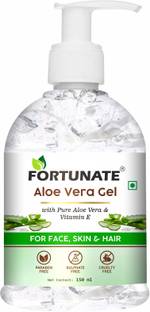 FORTUNATE Aloe Vera Gel for Glowing Skin & Hair with Pure Vera & Vitamin E