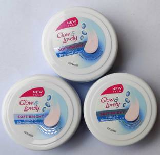 Glow & Lovely soft bright moisturiser cream 12G x 3unit