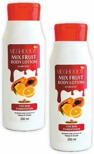 MEGHDOOT Mix Fruit Body Lotion Ayurvedic 200ml (Pack of 2)