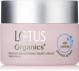 Lotus Organics+ Precious Brightening Night Creme Whit Peony | For Dark Spots | Night Moisturiser