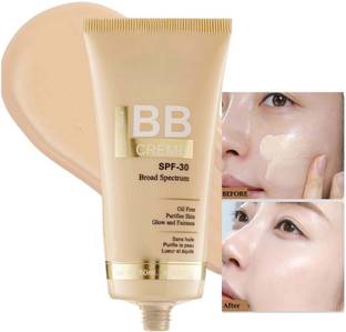 manasona BB Creme for Face Makeup With SPF-30 Full Coverage Oil Free for Women Foundation