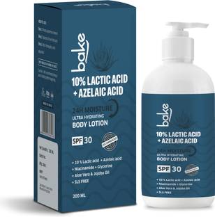 Bake 10% Lactic Acid Body Lotion For Bumpy Skin, Exfoliates Skin & Reduces Body Acne