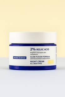 FLIXY 2% Kojic Acid Night Cream with Niacinamide & Alpha Arbutin – Brightening Face