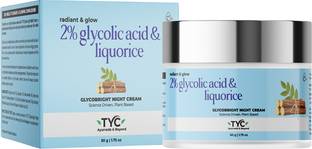 Tyc Ayurveda Glycobright Night Cream With 2% Glycolic And Liqorice