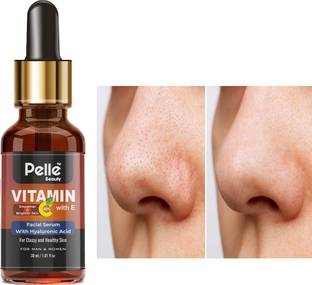 Pelle Beauty vitamin c with e smoother & Brighter Skin Facial Serum for men & Women