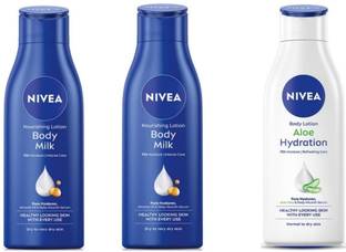 NIVEA 1 Aloe Hydration 75ml & 2 Bodymilk 75ml Lotion