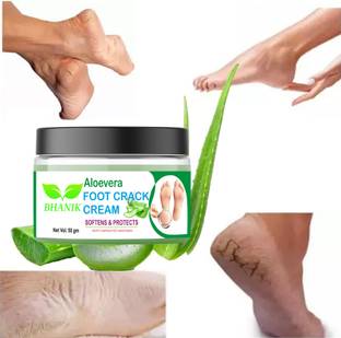 BHANIK aloevera Foot Crack Cracked feet crack heel repair cream Smooth